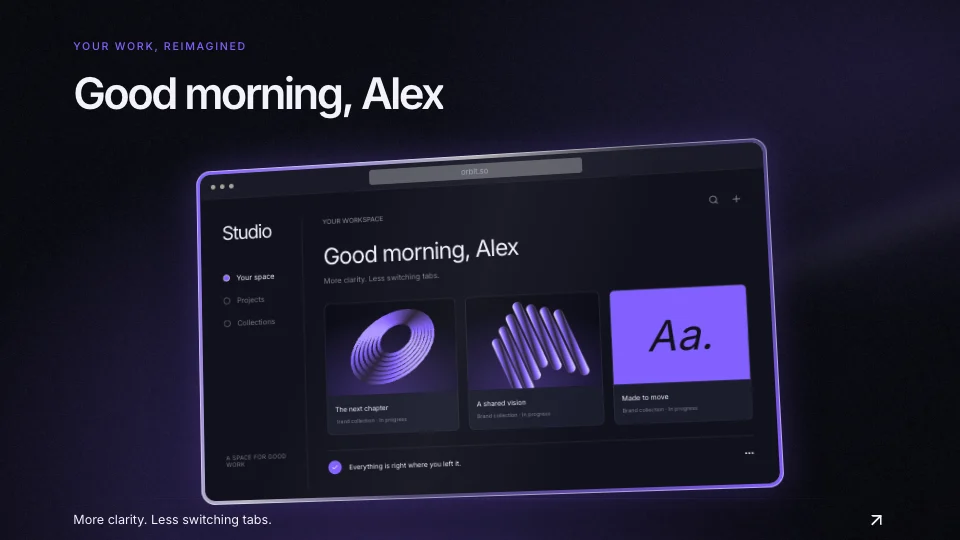 Frame from “Meet your new workspace”