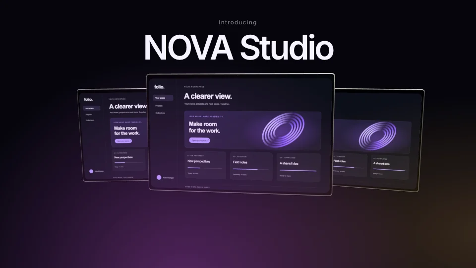 Frame from “NOVA Studio — Beyond the frame”