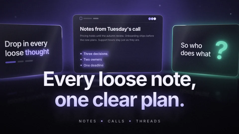 Frame from “Vessel — Every note, one clear plan”