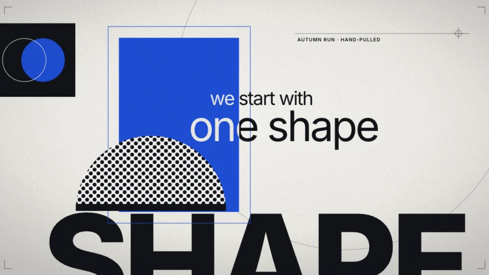 Frame from “Rill — A reel of posters”