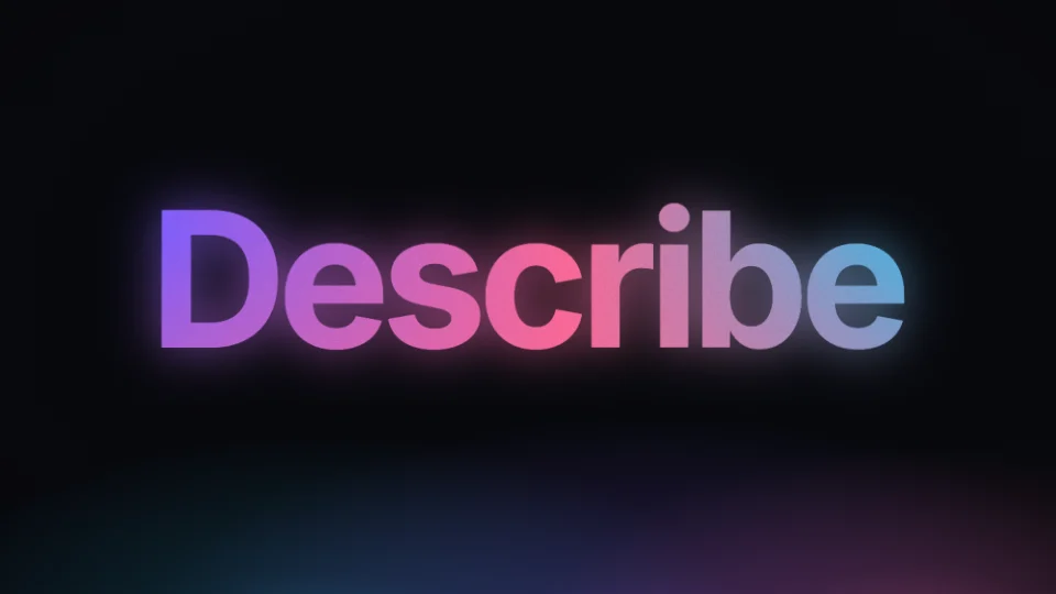 Frame from “Prisme — Describe it, watch it appear”